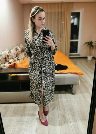Леопардове плаття-сорочка reserved