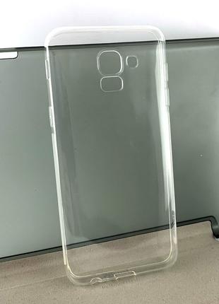 Чехол на Samsung j6 2018, j600 накладка бампер OU Case прозрачный