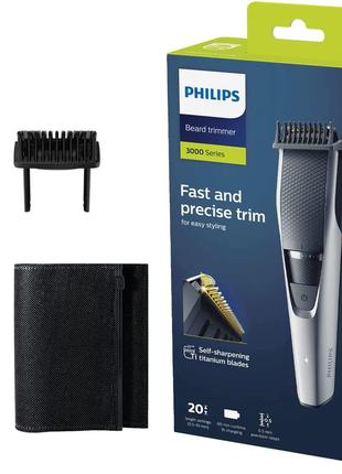 PhilipsТриммер для бороды серии 3000 Триммер для бороды BT3222...
