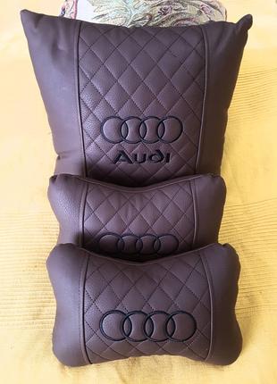 Подушка на подголовник в автомобиль Audi  3-шт.