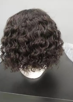 Новый качественный парик 100% натуральный на сетке. перука