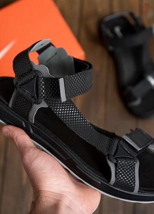 Мужские кожаные сандалии Nike Track Black 40р