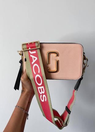 Сумка клатч шопер сумочка  snapshot pink yellow logo