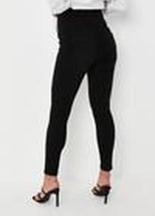 ✅ чорні джинси з животиком для вагітної бренду missguided.