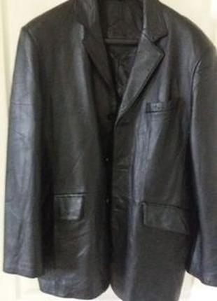 Мужской кожаный пиджак, Италия, размер 52