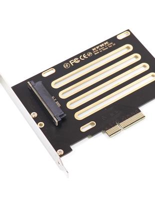 Адаптер для 2,5" SSD NVMe U.2 PCIe SFF-8639 на PCI-e x4