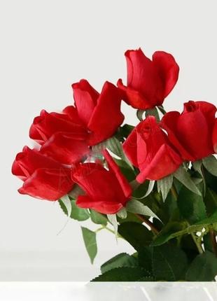 Розы искусственные 1шт Красная