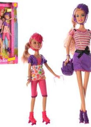 Лялька з аксесуарами Defa Lucy з донькою на роликах 8130