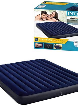 Надувной матрас для сна и отдыха Intex прочная надувная кроват...