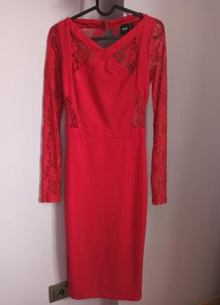 Платье asos красное нарядное 36 размер
