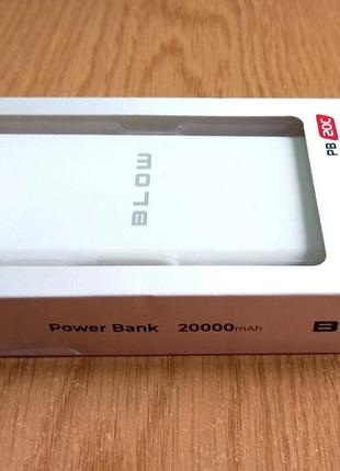 Повербанк Power Bank BLOW PB20C-B 20000 мАч 2xUSB