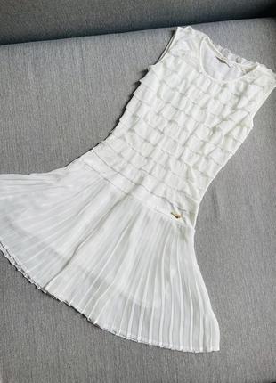 Ніжне урочисте плаття сарафан на розпис спідниця плісе