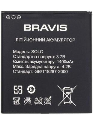 Аккумулятор Bravis Solo, 1400 mAh