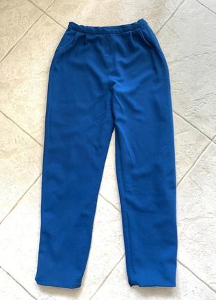 Класичні сині штани брюки вінтажні william pearson прямий крій