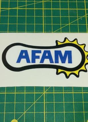 Вінілова наклейка на мотоцикл — Afam