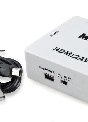 HDMI to AV RCA видео-аудио конвертер