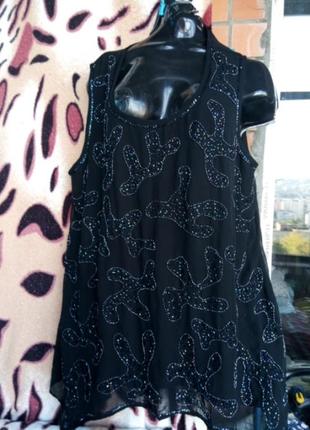 Шикарна блуза длинная шифон блуза туника летняя  блуза довга