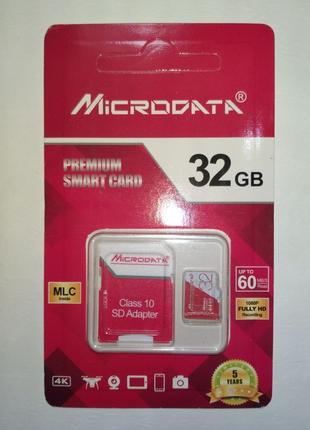 Картка пам'яті Microdata 32Gb micro SD-kard для смартфонів та ін.
