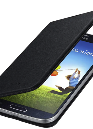 Чехол Samsung S-View  I9500 Galaxy S4 Black-оригинал