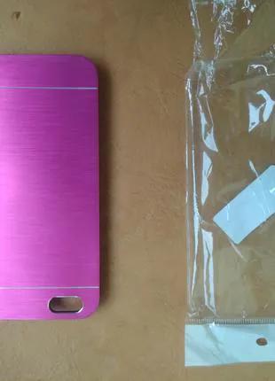 Чехол Iphone 6 / 6S Розовый алюминий алюминиевый металлический