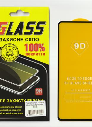 Защитное стекло GLASS на весь экран для TECNO Spark 5 Pro (KD7...
