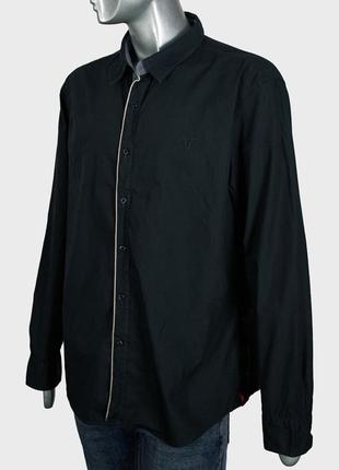 Мужская темно-серая рубашка от edc (большой размер) 100% хлопок