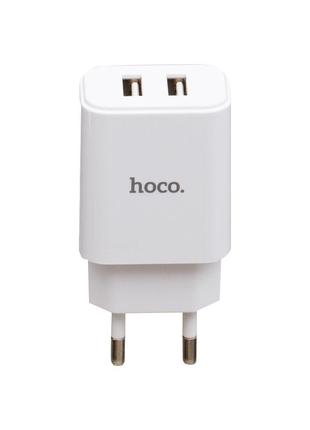 Мережевий Зарядний Пристрій Hoco C62A Micro 2USB 2.1A