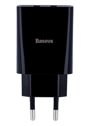 Мережевий Зарядний Пристрій Baseus 2 USB 10.5W 2A CCFS-R
