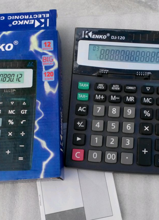 Калькулятор настільний бухгалтерський Kenko DJ-120