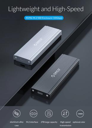 Orico внешний адаптер SSD дисков M.2 NGFF NVMe на USB 3.1 type-C