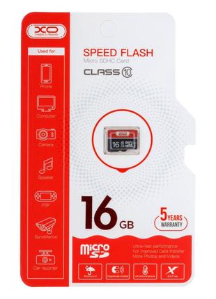 Карта Пам'яті XO MicroSDHC 16gb 10 Class