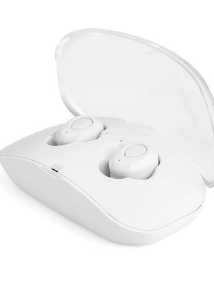 Беспроводные Bluetooth наушники с зарядным кейсом X18-TWS Белый
