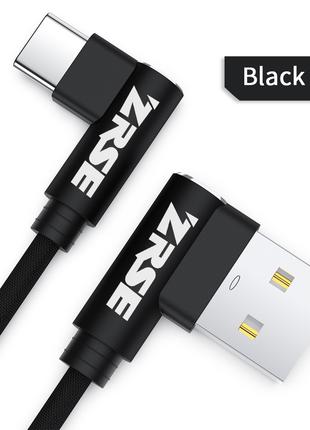 Кабель быстрой зарядки Quick Charge 2.4A Zrse USB - Type-C 1 м...