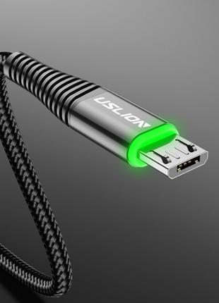 Кабель быстрой зарядки Uslion 3A USB - Micro USB 1 метр DE2142...