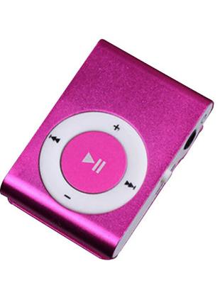 MP3 плеер клипса Aluminum Player TY33195 Розовый