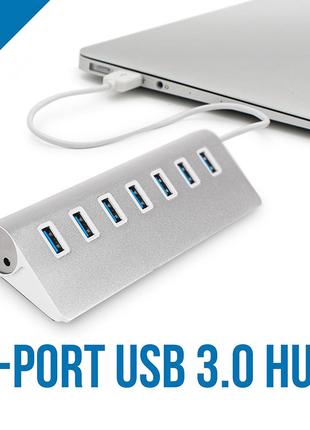 Концентратор зарядное устройство USB 3.0 адаптер Hub 7 port Al...