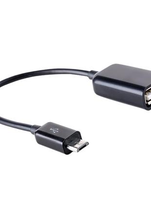 OTG переходник USB - Micro USB для смартфона RT9923 Черный
