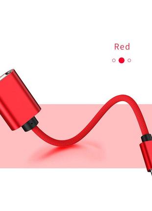 OTG переходник USB - Micro USB для смартфона FR322 Красный