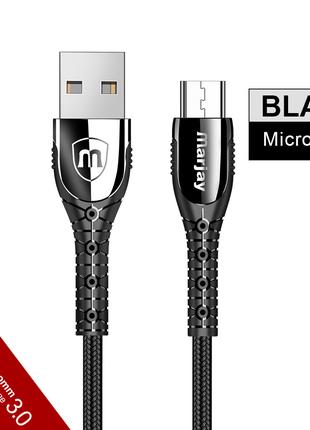 Кабель быстрой зарядки Marjay 3A USB - Micro USB 1 метр CV4431...