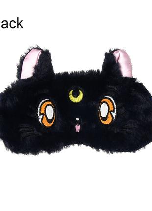 Маска для сна "Милый котик - черный"
