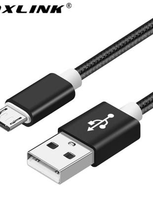 Кабель Voxlink 2A USB - Micro USB 1 метр FE216654 Черный