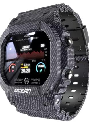 Мужские умные смарт часы Smart Watch CQ64-B / Фитнес браслет т...