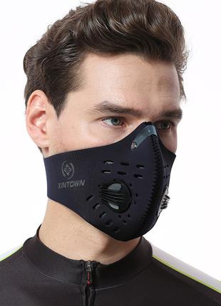 Спортивна маска-респіратор KN95 з вугільним фільтром. Маска ба...