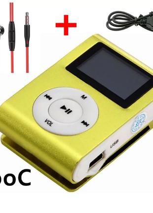 Мини MP3 Плеер Клипса с Экраном + Наушники PO82-G