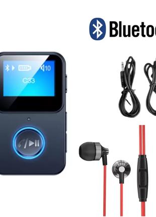 Мини MP3 Плеер Клипса Bluetooth с Экраном + Наушники GJ75-2S