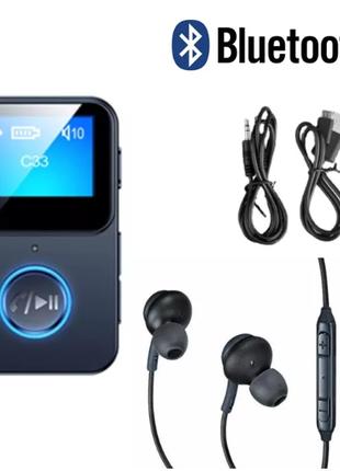 Мини MP3 Плеер Клипса Bluetooth с Экраном + Наушники GJ75-1Q