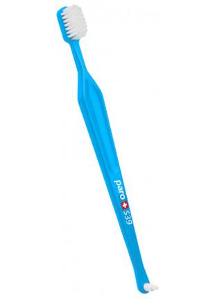 Зубная щетка Paro Swiss S39 мягкая голубая (7610458097150-blue)