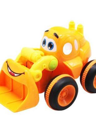 Машинка "Бульдозер", оранжевая
