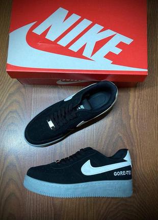 👟кросівки чоловічі nike air force 1 gore - tex af - 1 low blac...