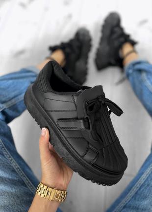 Кросівки чорні жіночі🤩